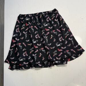 Vintage flare mini skirt